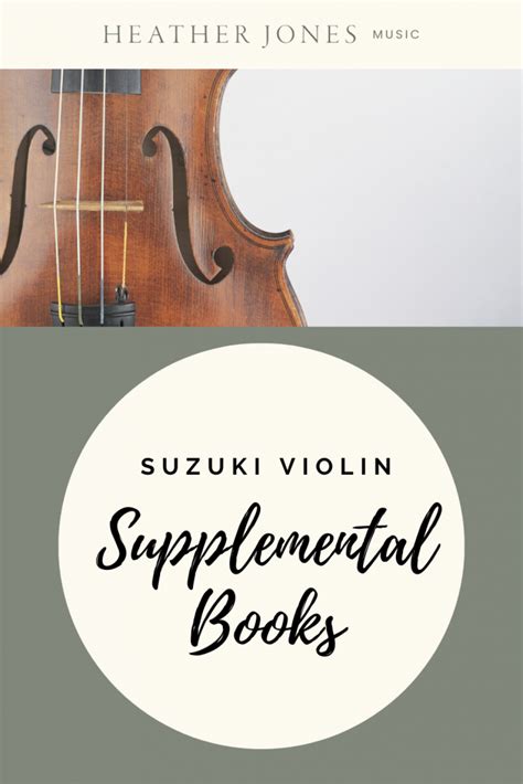 Suzuki Method Supplementary Books Private Violin Lessons Heather