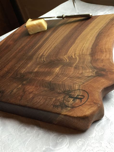 Custom Live Edge Walnut Cutting / Serving Board by Hardwood Reclamation