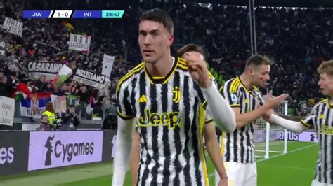 Juve Inter 1 1 Il Gol Di Vlahovic E Lesultanza Polemica