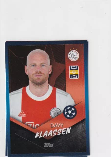 Topps Ligue Des Champions Sticker Cl Num Ro Davy Klaassen Eur