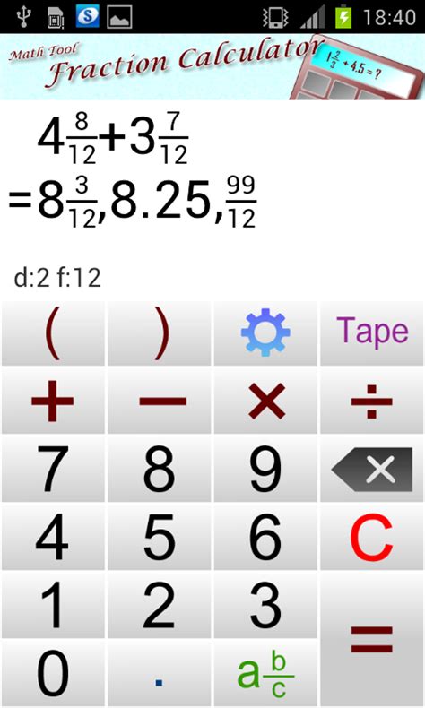 Math Tool Fraction Calculator Apk Pour Android Télécharger