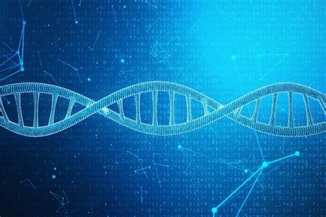 Mol Cula De Adn Digital Estructura Concepto Genoma Humano De C Digo