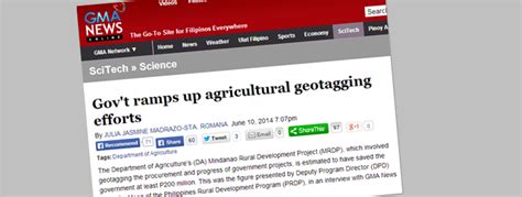 Govt Ramps Up Agricultural Geotagging Efforts Philippine Rural