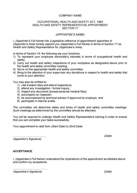 Outlining Job Functions And Requirements With An Appointment Letters