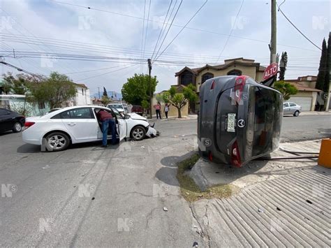 Noticias Saltillo On Twitter Aparatoso Choque Con Volcadura Ocurri