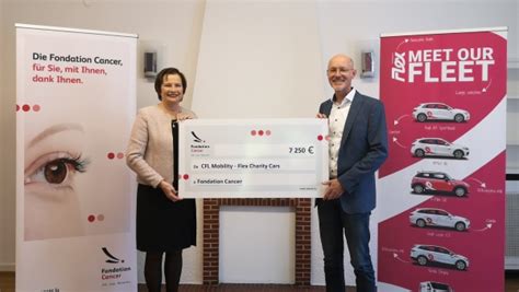 FLEX Carsharing Donates 7 250 To Luxembourg Cancer Foundation