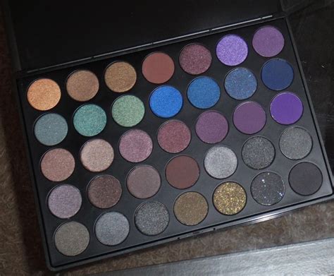 Morphe Brushes 35D 35 COLOR DARK SMOKY PALETTE Review Swatches