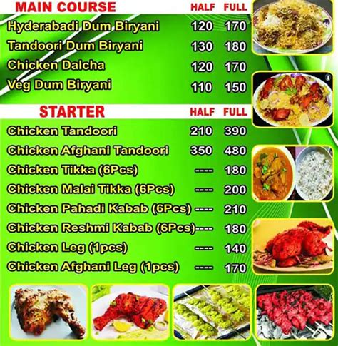 Menu Of Al Zaika Biryani House Wagholi Pune