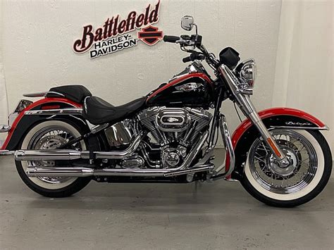 2010 Harley Davidson FLSTN Softail Deluxe SCAR RED V BLK