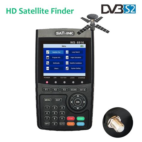Satlink WS 6916 Satfinder HD DVB S2 FTA C&KU Band Digital Satellite ...