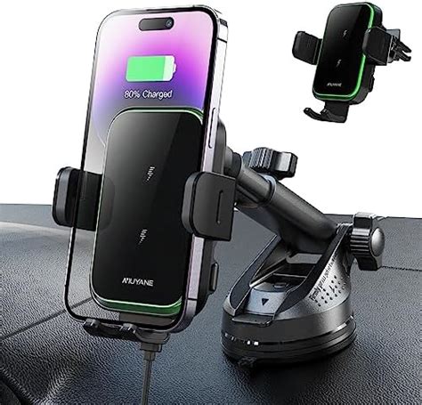 Wireless Charger For Car Dual Coils 15w Qi Fast Charging