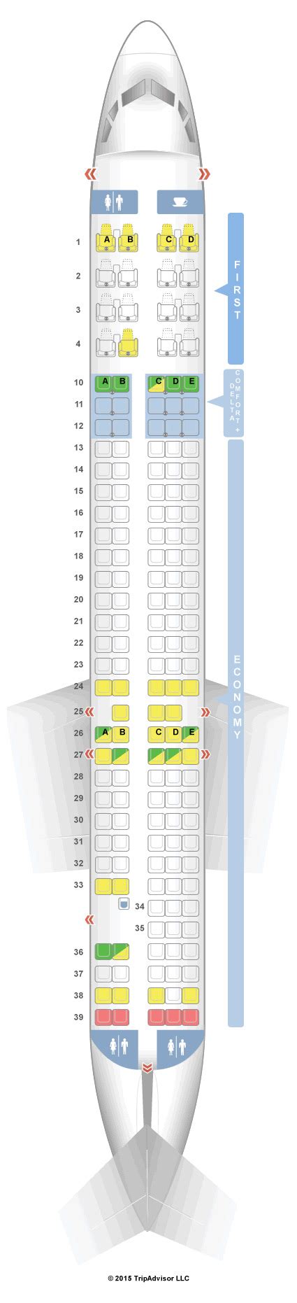 SeatGuru Seat Map Delta McDonnell Douglas MD 90 SeatGuru Delta Flight