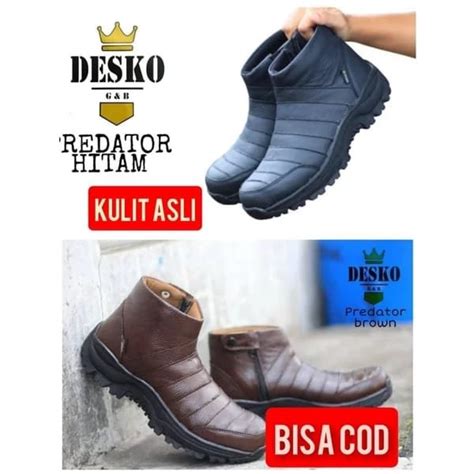 Jual Safety Shoes Sepatu Boots Boot Ziper Sleting Untuk Pria Kerja