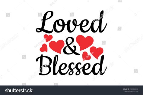 Loved Blessed Heart Vector Clip Art Stock Vector (Royalty Free ...