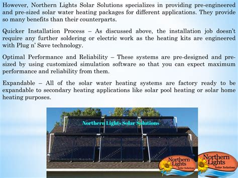 Ppt Northern Lights Solar Hot Water Heaters Solar Tubs Powerpoint Presentation Id10533522