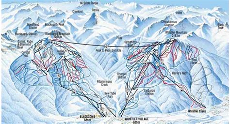 Whistler Blackcomb Ski Map / Whistler Blackcomb Summer Skiing - Here's ...