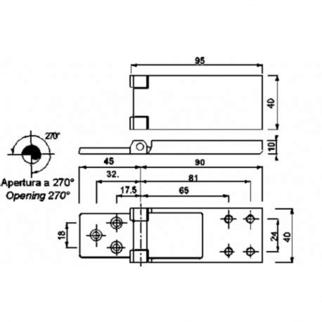 Cerniere A Filo In Acciaio Inox Lucidate A Specchio Dimensioni X