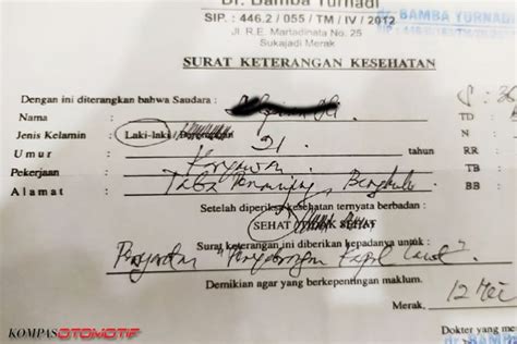 Detail Surat Keterangan Dokter Palsu Koleksi Nomer