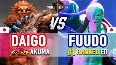 Sf Daigo Akuma Vs Fuudo Ranked Ed Sf High Level Gameplay