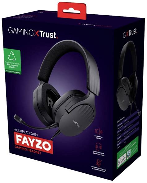 Trust Gxt Fayzo Gaming Over Ear Headset Corded Stereo