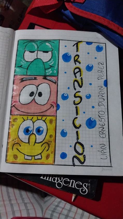 Marcado de cuaderno sencillo en 2024 Bob esponja Dibujos hípster