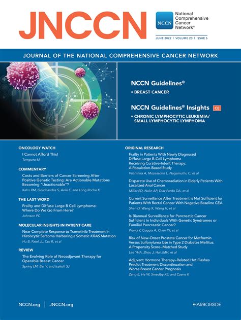 Breast Cancer Version 32022 Nccn Clinical Practice Guidelines In Oncology In Journal Of The