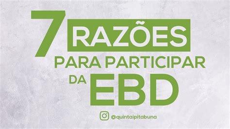 Reflex O Sobre A Importancia Da Ebd Braincp