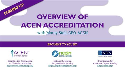 Overview Of Acen Accreditation Webinar Youtube