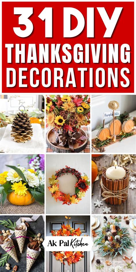 Diy Thanksgiving Decorations To Make In Easy Diy Thanksgiving