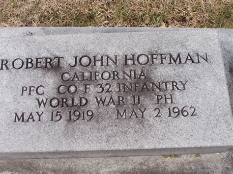 Robert John Hoffman Memorial Find A Grave