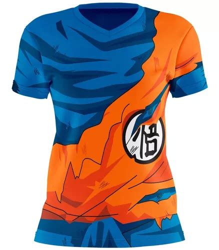 Playera Sublimada Infantil Goku Traje Roto Corte Dama Meses Sin Inter S