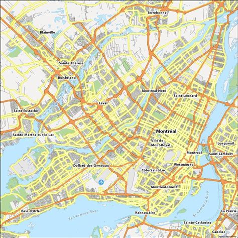 Map of Montreal, Quebec - GIS Geography