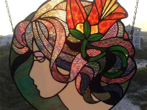 Deco Lady Delphi Artist Gallery Stained Glass Designs Stained Glass Panels Stained Glass