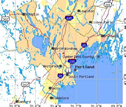 Map Of Cumberland County Maine - Maping Resources