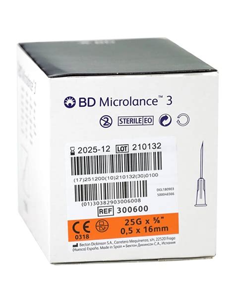 Bd Microlance Injectienaalden G Oranje X Mm