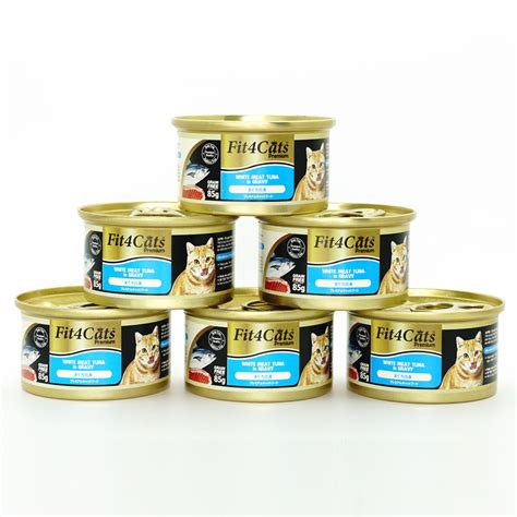 Cá ngừ trắng đóng hộp cho mèo Fit4Cats Premium 85g