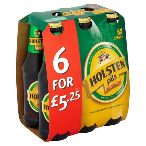 Holsten Pils Lager 6 X 275ml Bottles Beer Iceland Foods