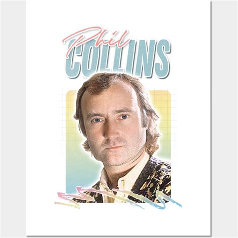 Phil Collins 80s Retro Aesthetic Design Phil Collins Posters And