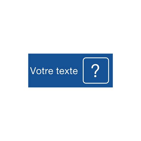 Plaquette Pvc Grav E Personnalis E Texte Et Pictos Direct Signal Tique