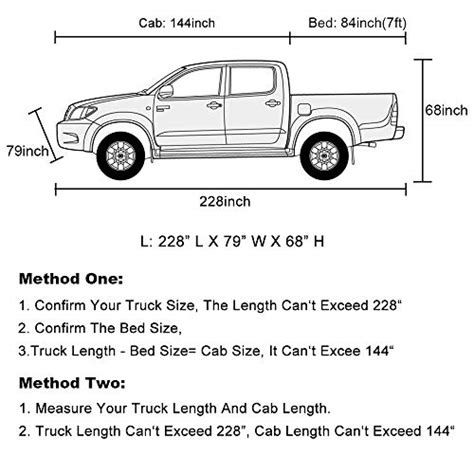 Kayme 6 Layers Truck Cover Waterproof All Weather Heavy Duty Outdoor