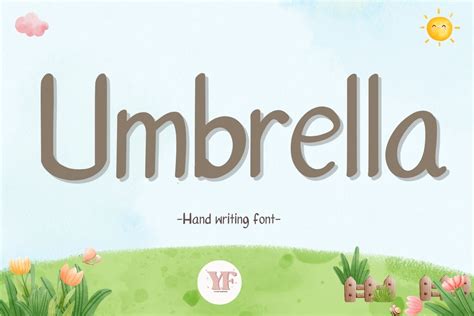 Umbrella Font By Yoyoartworkfont · Creative Fabrica