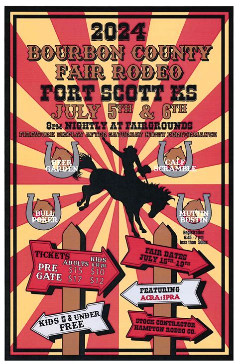 Bc Rodeo 2024 Poster Fort Scott Kansas Tourism