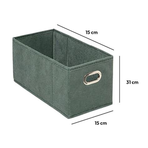 Boîte de rangement pliable kaki 15x31 cm Electro Dépôt