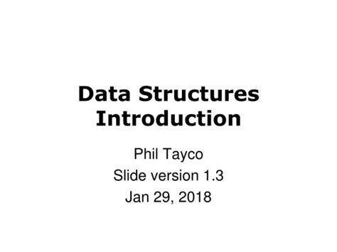 Ppt Introduction To Data Structures Powerpoint Presentation Free Download Id 9538316