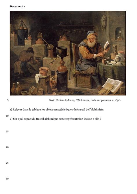 Alchimie Po Tique La Boue Et L Or El Ves Document David Teniers