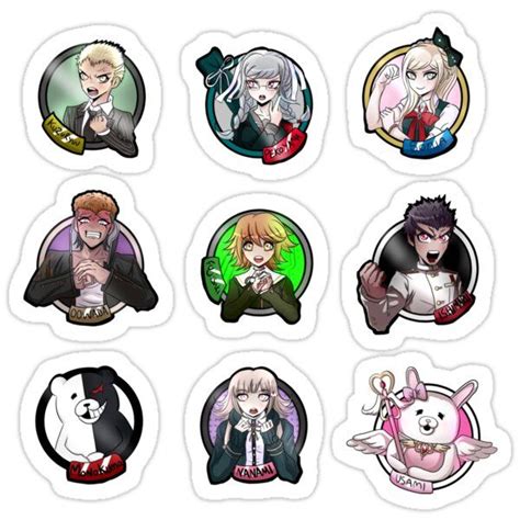 Danganronpa Stickers Anime Printables Cute Stickers Anime Stickers