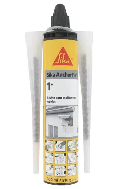 RÉSINE DE SCELLEMENT chimique rapide SIKA Anchorfix 1 Evolution Gris