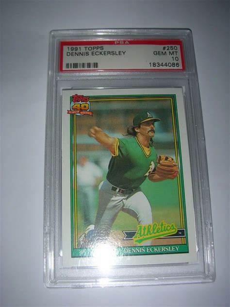 Dennis Eckersley 1991 Topps 250 Base Price Guide Sports Card Investor