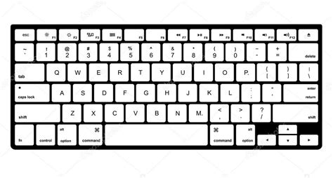 Teclado De La Computadora Moderna Aislado En Blanco Archivo Im Genes