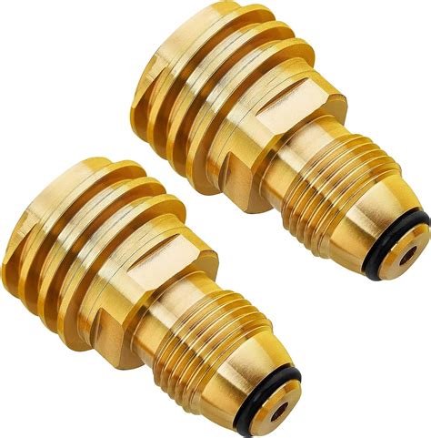 Uvikte Pol To Qcc1 Propane Tank Adapter 2 Pack Converts Pol Lp Tank Service Valve